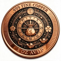 Pièce Commémorative Vintage Tarot, Design Astrologique Zodiaque Soleil Lune, Pièce en Cuivre à Relief 3D, Jeton de Poche Porte-Bonheur, Cadeau