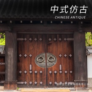 Poignées de porte en bronze antique, surface plaquée cuivre, décoration ronde, pour le centre du panneau de porte - Product Image 4