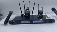 Microphone sans fil professionnel X7 UHF True Diversity avec capteur infrarouge, modulations FM, pour micros portables, cravate et serre-tête, 1000 4