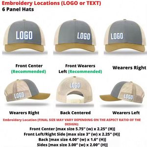 Gorras Trucker Richardson 112 Personalizadas con Logotipo, Color Gris Jaspeado, Malla, Cierre a Presión, Unisex, Bordado con Parches, Gorras de Moda para Verano - Product Image 6