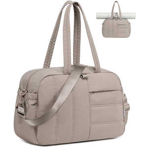 가볍고 부드러운 귀여운 패딩 방수 토트백 여성 퀼트 노트북 숄더백 휴대용 핸드백 요가 피트니스 운동 여행 가방 - Product Image 3