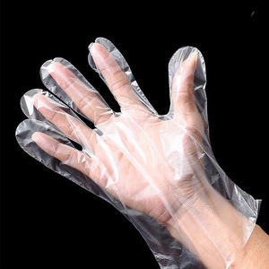 100Pcs Emballage 0.6g Transparent <span class=keywords><strong>Cuisine</strong></span> UTILISATION <span class=keywords><strong>Plastique</strong></span> HDPE Poly <span class=keywords><strong>Gant</strong></span> - Product Image 2