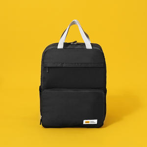 กระเป๋าเป้สะพายหลังเบเลียนน้ำหนักเบาพับได้ 15 นิ้ว กระเป๋าเดินทางลำลองสำหรับทุกเพศ กระเป๋านักเรียนสีพื้นพร้อมซิปด้านใน - Product Image 2