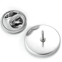 Composants pour la fabrication de bijoux DIY, base de broche en acier inoxydable, support de cabochon pour la fabrication de badges et de bijoux DIY