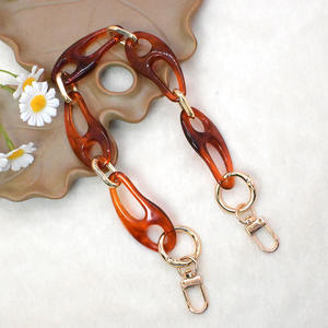 JULIN BL-140 Nouvelle sangle de sac en plastique acrylique coloré en forme de nez de cochon, boucle en métal, sangle à chaîne, sangle d'épaule, porte-clés, chaîne de lanière - Product Image 1