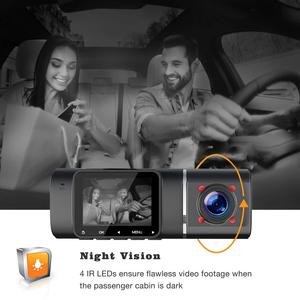 Camera hành trình ô tô hai ống kính 1.5 inch, tầm nhìn ban đêm, WiFi, ghi hình 4K+1080P HD, màn hình IPS, gương chiếu hậu, góc rộng 140 độ, 12-24V, bảo hành 12 tháng - Product Image 6