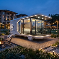 Hôtel conteneur de luxe extensible, cabine préfabriquée importée de Chine, fabriquée en panneaux sandwich bois-acier
