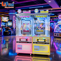 LIFUN Machine à griffes de voyage pour chats, à monnayeur, pour attraper les peluches, machine de jeu d'arcade commerciale pour attraper les poupées et les prix