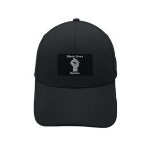 Logotipo personalizado impreso no puedo respirar de protesta Negro Vive materia al aire libre sombrero de béisbol - Product Image 4