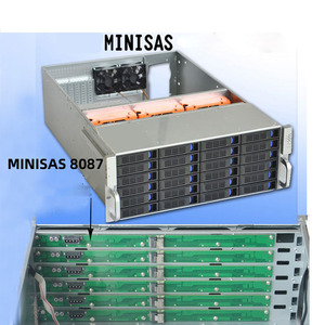 4U Hot-Swap Rack-<span class=keywords><strong>Server</strong></span> <span class=keywords><strong>24</strong></span>-Festplatten-Speichergehäuse mit Lüfter ATX CRPS Redundante Stromversorgung EATX Motherboard-Steckplatz Vorrätig - Product Image 2
