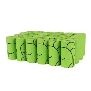 Sacs à déjections pour animaux de compagnie 100% biodégradables, sacs à crottes de chien, sacs de nettoyage pour animaux de compagnie avec distributeur - Product Image 1