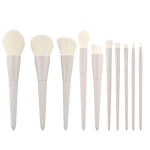 Ensemble de pinceaux de maquillage HQ Mixed Proc Discount, 10 pièces, personnalisé, luxe, vente en gros, manche en bois, pinceaux de maquillage cosmétiques pour le fond de teint - Product Image 1