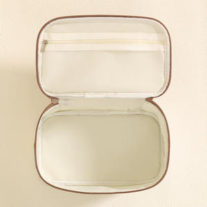 Trousse de maquillage imperméable Beilian, grande capacité, rectangulaire, pour voyage, rangement de maquillage, vert, rose, beige - Product Image 4