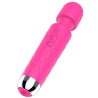 Bestseller 8-Gang 10-Frequenzen 100% Wasserdichter Silikon-Zauberstab-Massager USB-Aufladbar G-Punkt Paar-Vibrator
