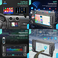 Hikity 6 + 128G 7 pouces pour Audi A3/S3/RS3 2003-2012 Android autoradio stéréo sans fil Carplay/Android Auto/32EQ DSP/GPS vente en gros