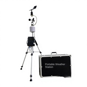 <span class=keywords><strong>Station</strong></span> météo portable PAWS005C avec batterie au lithium intégrée, conception étanche, vitesse du vent, température, humidité, pression atmosphérique - Product Image 1