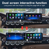 Écran double 24,6 pouces Carplay Android Auto pour Mercedes Benz CLS 2012-2017 W218 Radio multimédia LCD Tableau de bord Navigation GPS