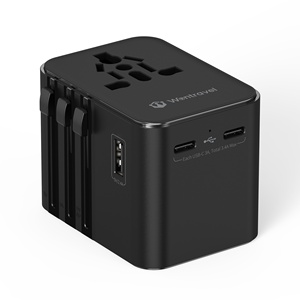 Adaptador de Viaje Universal Wontravel de 4 Puertos para Enchufes Tailandeses e Indios, Multipuerto Internacional para Viajes - Product Image 1
