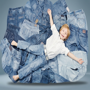Pantalones Vaqueros Ajustados de Marca al por Mayor para Niñas, Ropa Infantil de Algodón, Excedente de Stock, Hecho en Bangladesh, FOB - Product Image 3