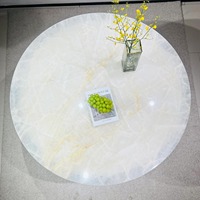 Dalles de marbre onyx glacé de qualité supérieure, taille découpée sur mesure, design personnalisé, pour salle de bain, évier de cuisine, meuble-lavabo, carrelage de fond de table, imperméable, écologique