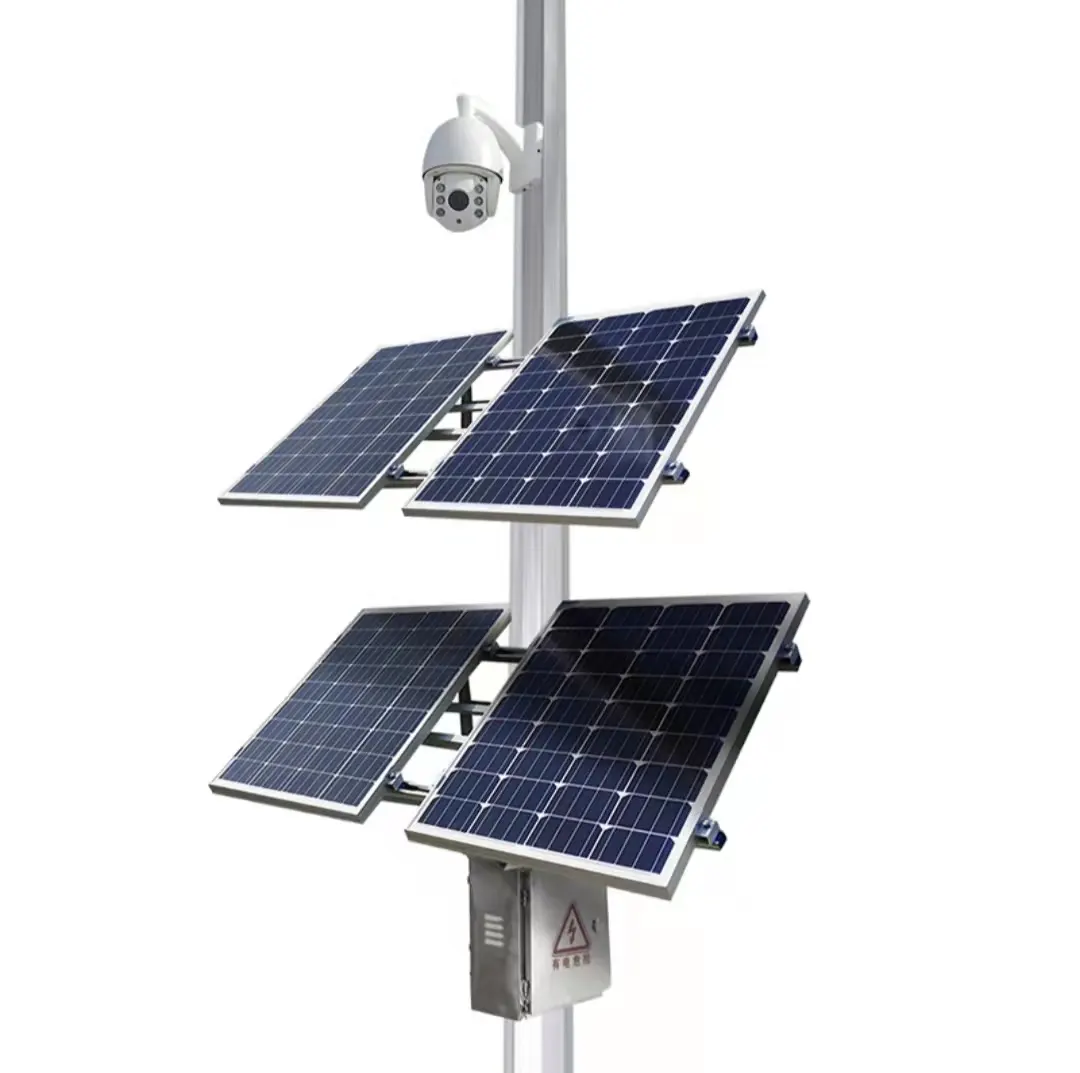 Illuminazione per uso domestico sicurezza esterna sistema di energia solare 1080p telecamera full hd 4g