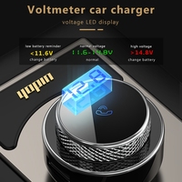 Meilleures Ventes 2024 Nouveau Design Transmetteur FM Bluetooth Voiture, Chargeur Voiture MP3, Kit Mains Libres Bluetooth pour Voiture