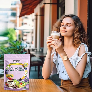 OEM/ODM Ingredientes herbales naturales para una piel suave, eliminan arrugas, apoyan la energía, glutatión, colágeno, café con chia - Product Image 2