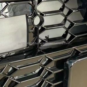 กระจังหน้ารถยนต์ ABS คุณภาพสูงสีเงิน PNB รุ่นใหม่ สำหรับ Audi A6 S6 C8/C8 PA RS6 ปี 2019-2025 ลายรังผึ้ง ติดตั้งง่าย - Product Image 2