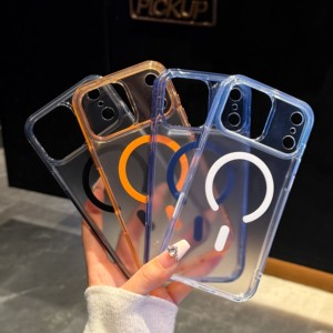 เคสโทรศัพท์มือถือแบบแม่เหล็กป้องกันการกระแทก ผลิตจากวัสดุ TPU+PC แบบด้านใส ป้องกันเลนส์กล้อง สำหรับ iPhone 17 Pro Max - Product Image 4