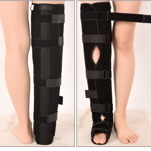 Reinforced <b>Thigh</b> Brace Lower Limb Fixation Brace Postoperative Knee <b>Support</b> Black XH-932 Legs Health Massage - Product Image 1