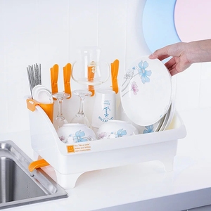 Hot selling cheap house kitchen colorful modern plastic dish drying drainer dish rack