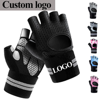 Guantes de Levantamiento de Pesas Personalizados de Fábrica, Alta Calidad, Impermeables, Transpirables, Antideslizantes, Protección UV, Correa Ajustable, CrossFit