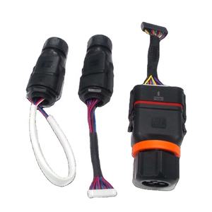 כבל רשת תקשורת לממיר HD PV עם 20 פינים, 2 מחברי RJ45 להתקנה על פאנל, מחבר <span class=keywords><strong>WiFi</strong></span> COM, 5A, עמיד למים בתקן IP68, זכר/נקבה - Product Image 2