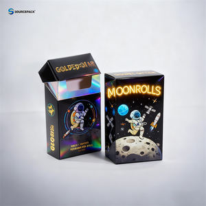 Aangepaste laser holografische geprägte print milieuvriendelijke papieren verpakkingen rookpakket voor tabak sigarettenrol verpakkingsdoos - Product Image 1