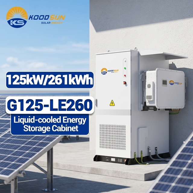 Liquid Cooling Outdoor ESS Cabinet 261kWh Battery Energy Storage System For Industrial Solar Projects