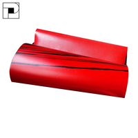 Bâche PVC 18 oz Tissu Vinyle Rouge & Noir Enduit Bâche PVC Matériel