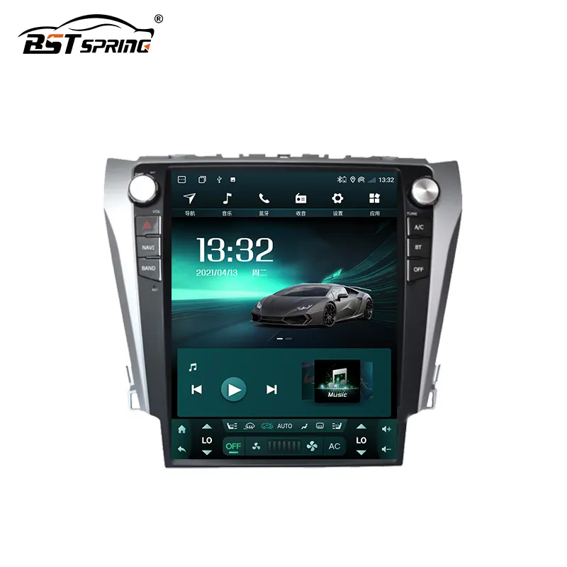 12.1 inch Vertical Touch Screen Car DVD Player With Android Gps Navigation for Toyota Camry 2012-2016 Car Radio