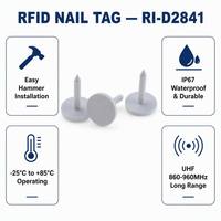 Étiquette RFID UHF pour clouage 860-960 MHz, étanche, passive, pour suivi des arbres et gestion forestière