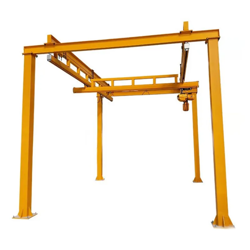 Offre Spéciale 500 kg 1000 Kg 2 tonnes Double Poutre suspension faisceau pont kbk type flexible suspension rail eot modèle pont roulant