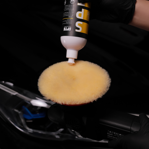 SPTA Tampone Lucidante in Lana da 3 a 6 Pollici T140 <span class=keywords><strong>Giallo</strong></span>, Tampone in Lana a Taglio Intenso per Rimozione Grana 1200 # /1500 #   Dischi Abrasivi per Rimozione di Graffi Profondi - Product Image 6