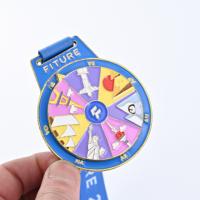 Médaille personnalisée en métal plaqué or antique en forme de nid d'abeille pour les activités scolaires