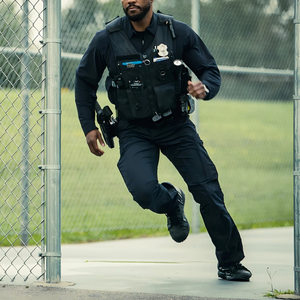 Chemises de combat pour hommes avec logo personnalisé, 1/4 zip, manches longues, chasse, entraînement en plein air, polos, hauts, chemise tactique Ripstop - Product Image 4