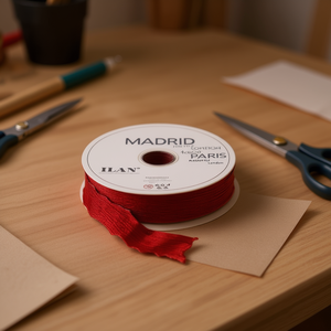 ILAN Cinta de Correa 4.0Cm 46M Roja Madrid París Londres - Product Image 3