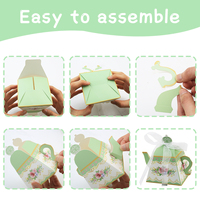 Printemps Mini Fleur Thé Party Faveur Coffrets Cadeaux Théière Bonbons Traiter Boîte Thème Décorations pour Mariage Anniversaire Baby Shower