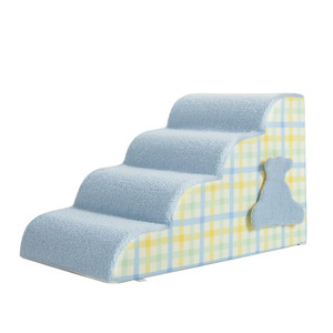 Escalier pour animaux de compagnie Surepawzy, durable et confortable, échelle pour chiens, escalier pour <span class=keywords><strong>petits</strong></span> chiens et chats, marches d'accès au lit, rampe détachable, lavable et respirante - Product Image 5
