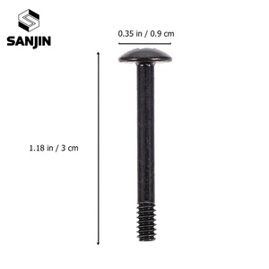 Tornillo de Montaje de Cabeza Plana Redonda Negra de 30 mm para Caja de PC, Enfriador de Tarjeta de Video, Ventilador de Refrigeración por Agua, Tornillo para Computadora DIY - Product Image 4