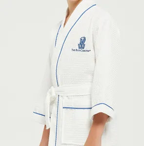 Peignoir en coton de haute qualité pour enfant, kimono de Luxe, pour hôtel, été, costume de spa, unisexe