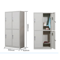 Armoire en métal à 2 portes au design moderne de haute qualité pour l'école et le dortoir avec cintre pour la chambre à coucher