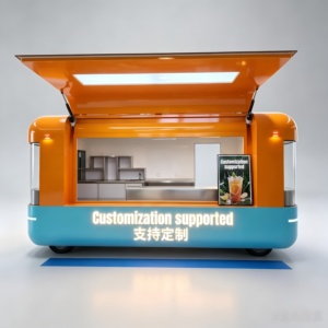 Chariot alimentaire électrique sur <span class=keywords><strong>roues</strong></span> avec équipement de cuisine complet pour la vente de rue et les services de restauration en plein air - Product Image 1