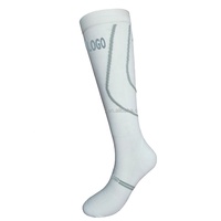 Faire ma propre course d'entraînement et de récupération Chaussettes de compression unisexes montantes sans couture au genou